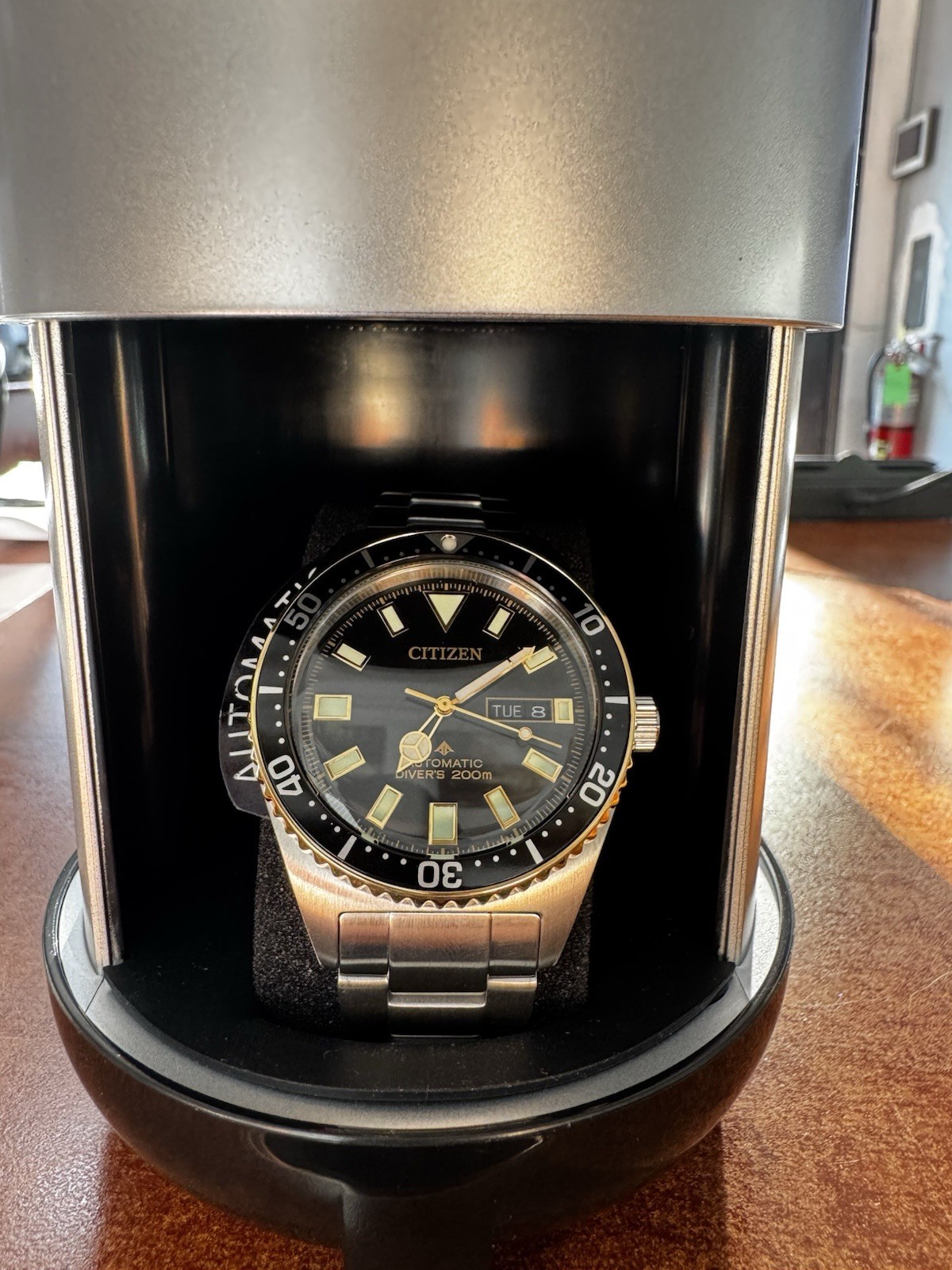 Citizen Promaster Mechanical Diver 41mm Silver Stainless Steel Case and Strap Men's Watch (NY0125-83E)