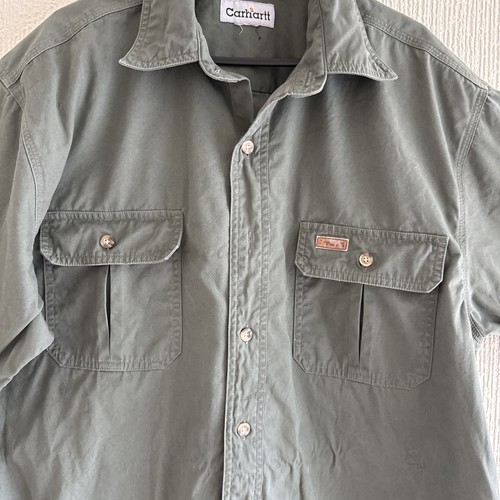 Carhartt Men's Shirt Green XL short sleeve - Picture 2 of 4