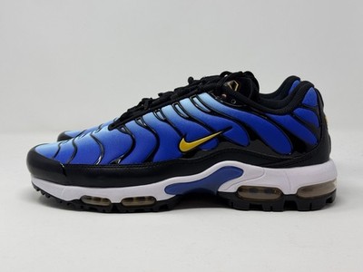 Size 11.5 Nike Air Max Plus Golf Shoes Hyper Blue Infinite Gold Men's FZ4150-400