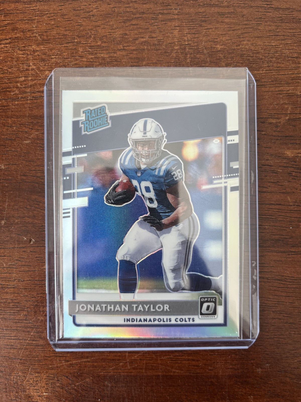 Jonathan Taylor 2020 Donruss Optic Rated Rookie Silver Holo Prizm #167 Colts RC