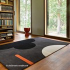 Designer Abstract Rug - Handmade Modern Art Wool Carpet for Living Room