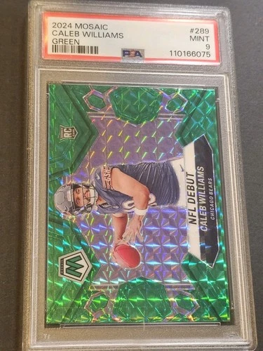 2024 Mosaic Caleb Williams 🔥NFL debut Green PSA 9🔥 Bears