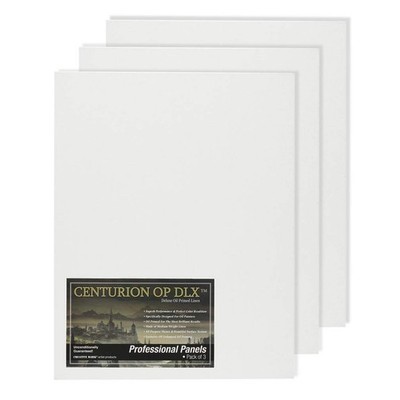 Centurion Deluxe Professional Oil Primed Linen Canvas Panels - 16x20-3 Pack o...