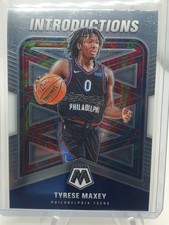 2020-21 Panini Mosaic - Introductions Tyrese Maxey #4 (RC)