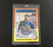 Topps Heritage Jackson Chourio Brewers Real One Auto RC Rookie From Japan F/S
