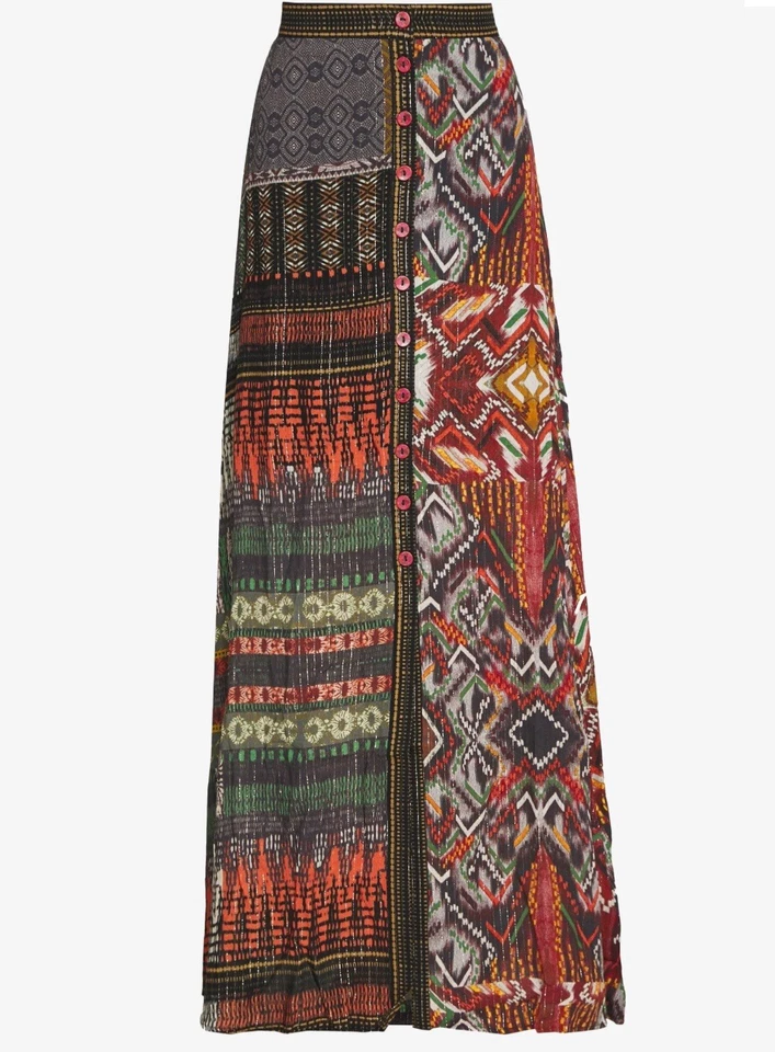 Maxi Falda Desigual Boho Multicolor Talla S Italia ¡Aspecto Increíble! Foto 4 de 4
