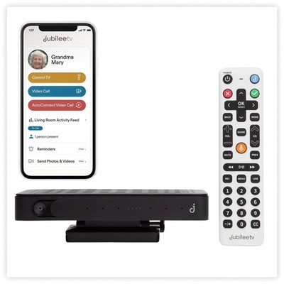 JubileeTV: Universal Remote Control for Seniors, Easy to Use Video Calling, V...