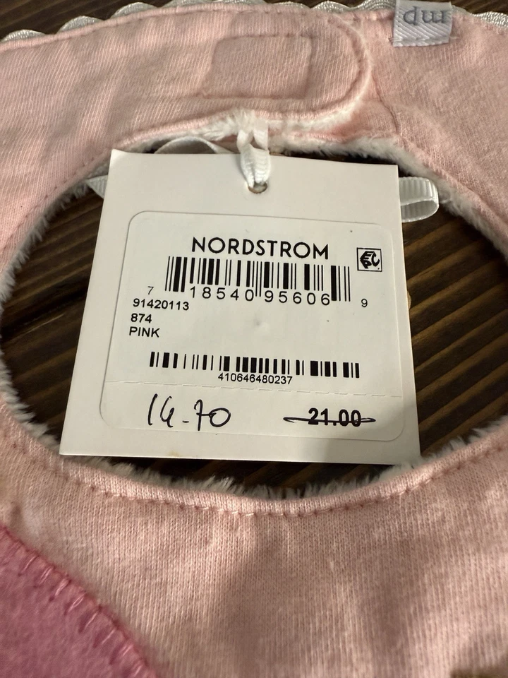 Babero Mud Pie Baby’s 1st Christmas Santa Bordado Niñas Rosa Boutique Nuevo con Etiquetas Foto 2 de 4