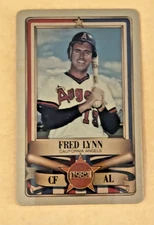 1982 PERMA GRAPHIC==GOLD==ALL-STAR #-208 FRED LYNN==CALIFORNIA ANGELS