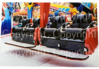 XXL Foto Original Gondel Karussell ROCK'N ROLLER Huss 1993 - Megadance Kirmes