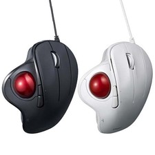 Digio2 trackball mouse, adjustable angle, wired, 5 buttons, optical, white