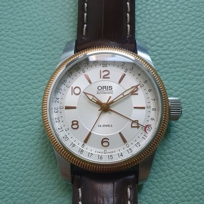 ORIS BIG CROWN Pointer Date 40mm AUTOMATIC Watch 01 754 7628 4361-07 .403