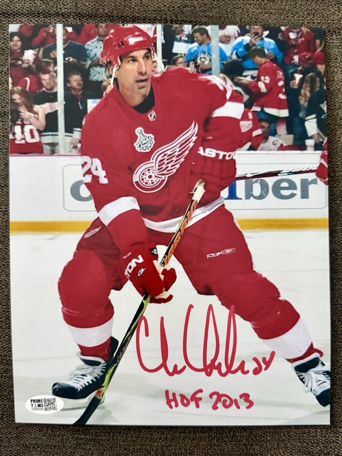 Chris Chelios Signed 8x10 Photo Autographed Detroit Red Wings HOF 2013 COA 