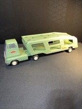 Vintage 1960s Tonka Pressed Steel Car Hauler Truck Toy.