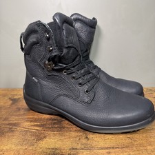 Womens Ecco Black Soft Leather Gore-tex Winte...