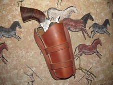 Brauer Bros. Leather Holster Colt SAA Uberti Pietta 1873 4 3/4" GC 260514