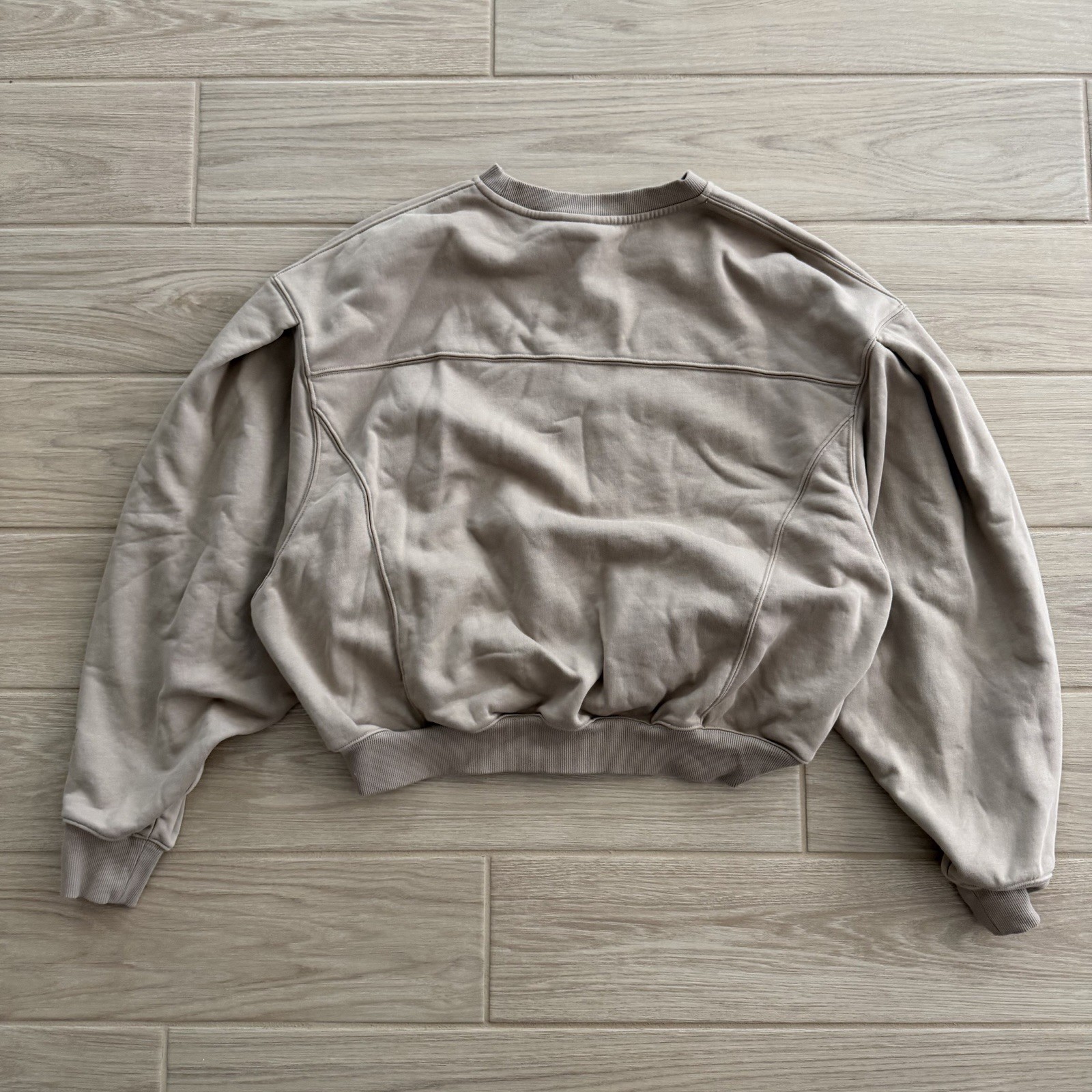 POPFLEX ‘Beige’ OVERSIZED BOXY PULLOVER FLEECED L… - image 7