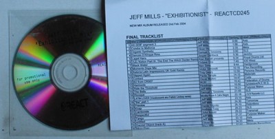 Jeff Mills Exhibitionist - A Jeff Mills Mix UK Adv CDR 2004 + Pr-Insert Techno