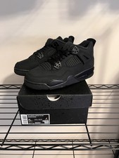Nike Air Jordan 4 Retro Black Cat 2025 GS 5Y/6.5W - In Hand Fast Shipping