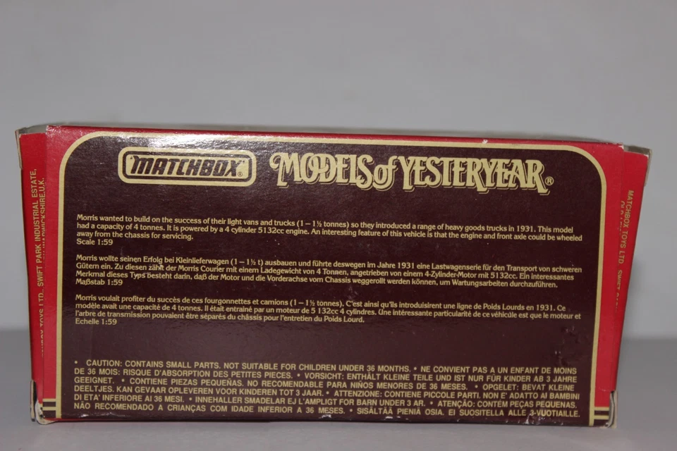 MATCHBOX Yesteryear Y31-B 1931 Morris Courier Weetabix. New ex shop stock - Image 4 of 4