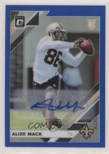 2019 Panini Donruss Optic Rookies Blue Prizm 28/75 Alize Mack #139 Auto fv8