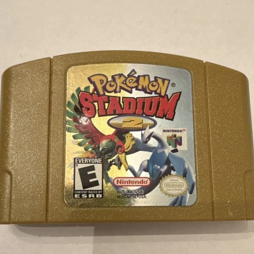 Nintendo Pokémon Stadium 2 Nintendo 64 Multiplayer E Rated Gold Cartridge USA