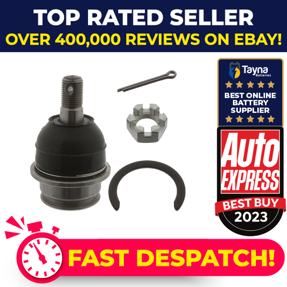 Ball Joint fits TOYOTA HILUX Mk8 2.8D Lower 2015 on 1GD-FTV Suspension Febi New