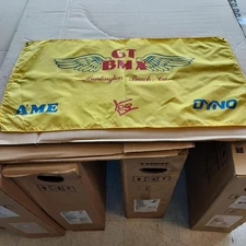 GT Dyno BMX race banner 34X18 90s old school nylon Rare!
