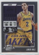 2018-19 Panini Contenders Optic Season Ticket Lonzo Ball #2 m3v