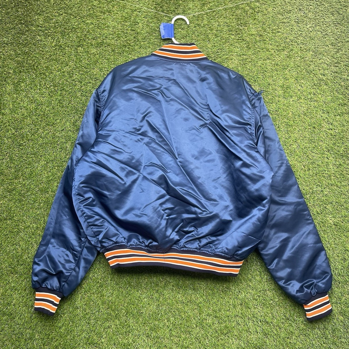 Vintage Detroit Tigers Satin Starter Jacket Mens XL MLB Snap Close