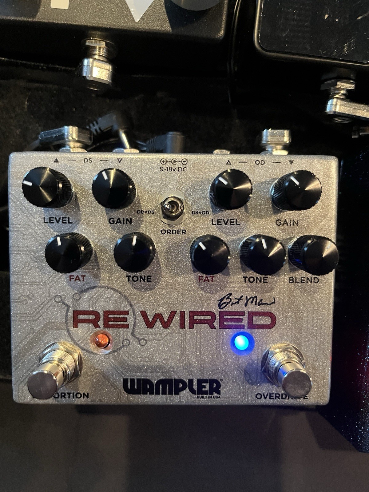 Wampler ReWired Brent Mason Signature Overdrive and Distortion Pedal