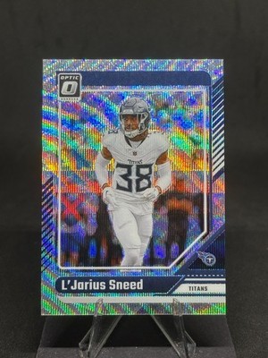 L'Jarius Sneed 2024 Donruss Optic Silver Wave Prizm /300 #194 Titans