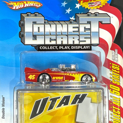 2008 Hot Wheels Connect Cars 50 States Utah Double Vision Diecast Car #45
