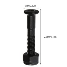 40 Sets Skateboard -Hardware -Set Ersatzteile Schwarze Befestigungsschrauben