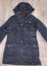 Barbour Women’s Navy Coat. Size 12. Some Marks, See Photos