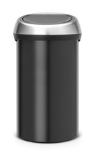 Brabantia Touch Bin 60L Rond Noir poubelle
