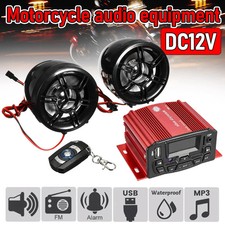 12V Motorcycle Waterproof Sound System USB MP3 Motorcycle Bluetooth Audio Sound