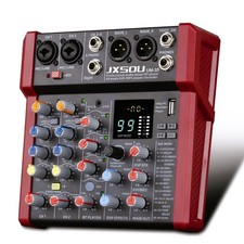 6-Channel Audio Mixer, DJ Controller Sound Board Console Mixer with 99 DSP Effec