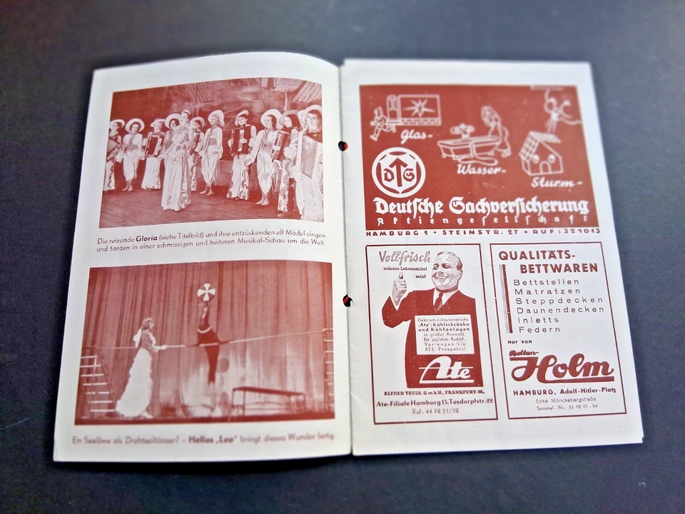 1939 okt. HAMBURG programm VARIETÉ HANSA THEATER ohne Umschlag circus acts - Bild 2 von 4