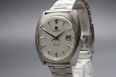 ''NEAR MINT'' Tissot SEASTAR Date Automatic 37mm Men's Watch From Japan #5691