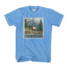 Rocky Mountain National Park Colorado Moose Shirt Stamp T Shirt Wildlife Nature
