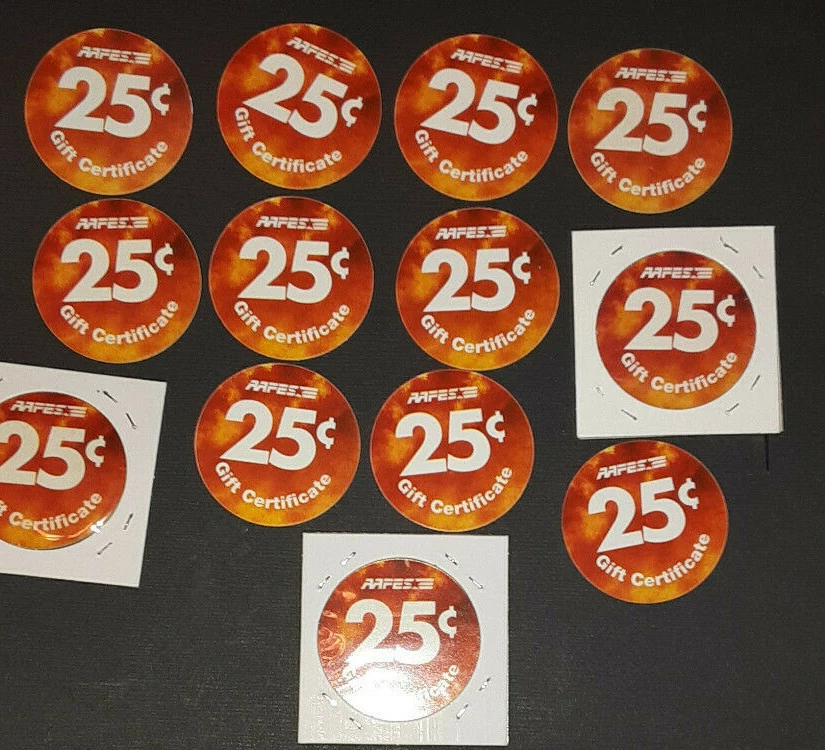  14th  Print 25 Cent  Set of AAFES  Pogs  About Uncir.  from 2010  - Image 2 of 2