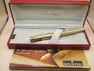 Vintage Sheaffer TARGA Füllfederhalter mit Box & Papieren - 14k Goldfeder
