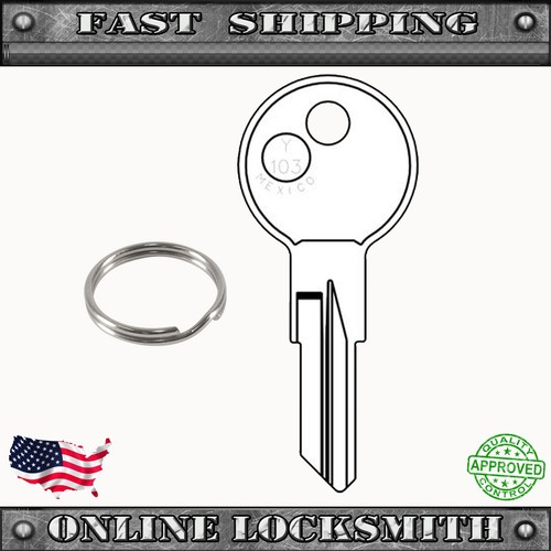 RV Key / File Cabinet Key - Bargman K1122B / Y103 / IN25 - Various Hardware Key - Bild 2 von 2