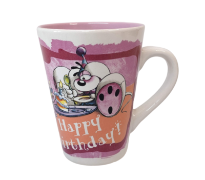 Happy Birthday Tasse – Bedruckt, Made In Germany, 300 Ml, Spülmaschinenfest