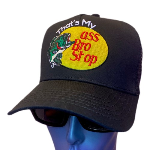 Trucker Hat Embroidered Black parody 