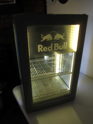 Red Bull 360 Degree Bar, Restaurant Fridge Extremely RARE! Only One Listed Ebay!