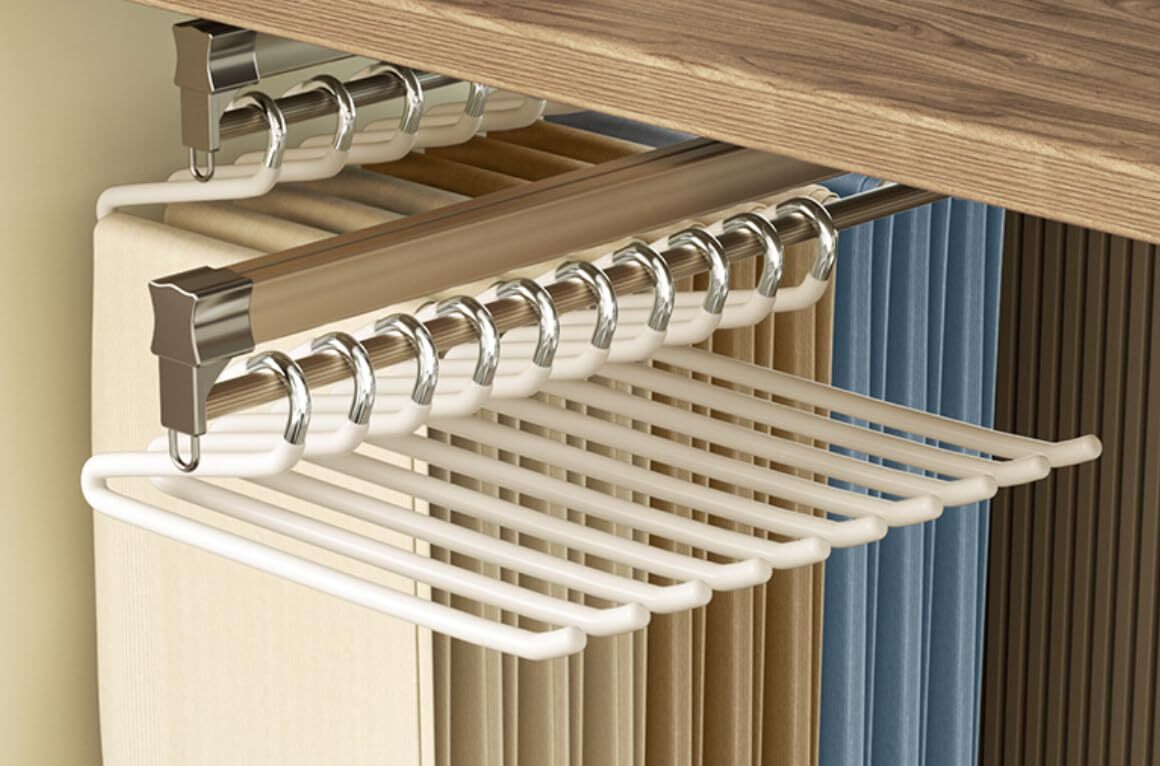 Non-Slip Color Hangers for Men and Women with Wide Opening for Jeans and Wardrobe Organization-image