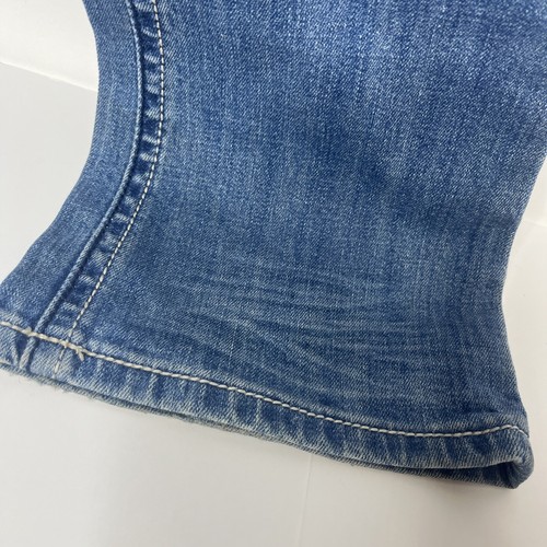 Miss Me Jeans Womens 26 (30x34) Blue Boot Cut Low Rise Distressed JP4369 - Picture 5 of 17