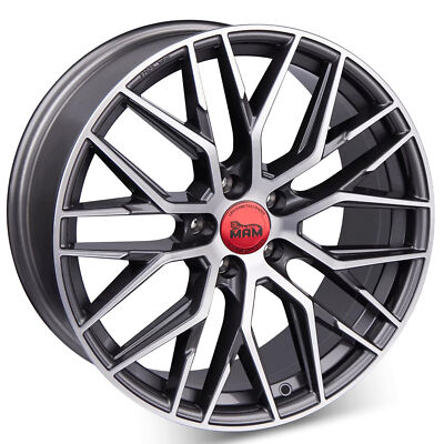 20 Zoll Alufelgen MAM RS4 5x112 Grey Polish für VW Passat Lim. bis MJ 2010 3C